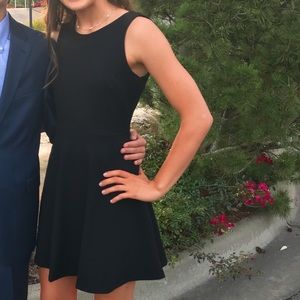 Black skater dress